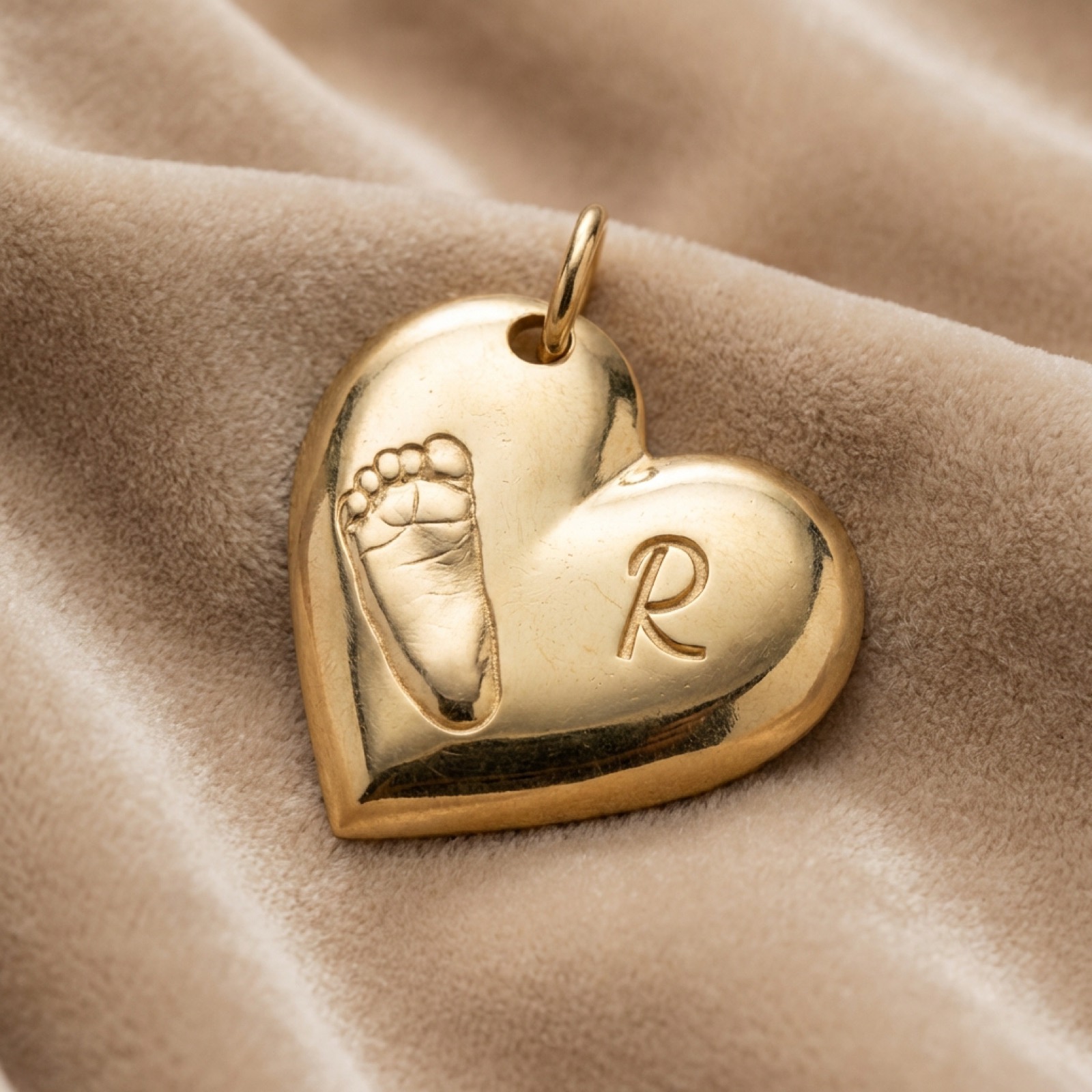 Gegossener Relief-Anhänger aus Silber nach Foto. Personalisierter Erinnerungsschmuck der Marke Rosalie